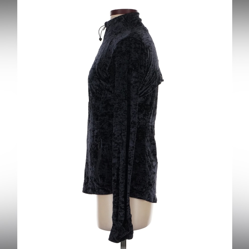 Rare Lululemon Define Black Crushed Velvet Jacket Size 10 - Picture 4 of 7